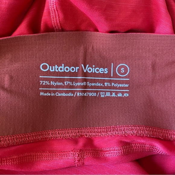 NWOT Outdoor Voices TechSweat Core 7/8 Legging Red S - Picture 3 of 7